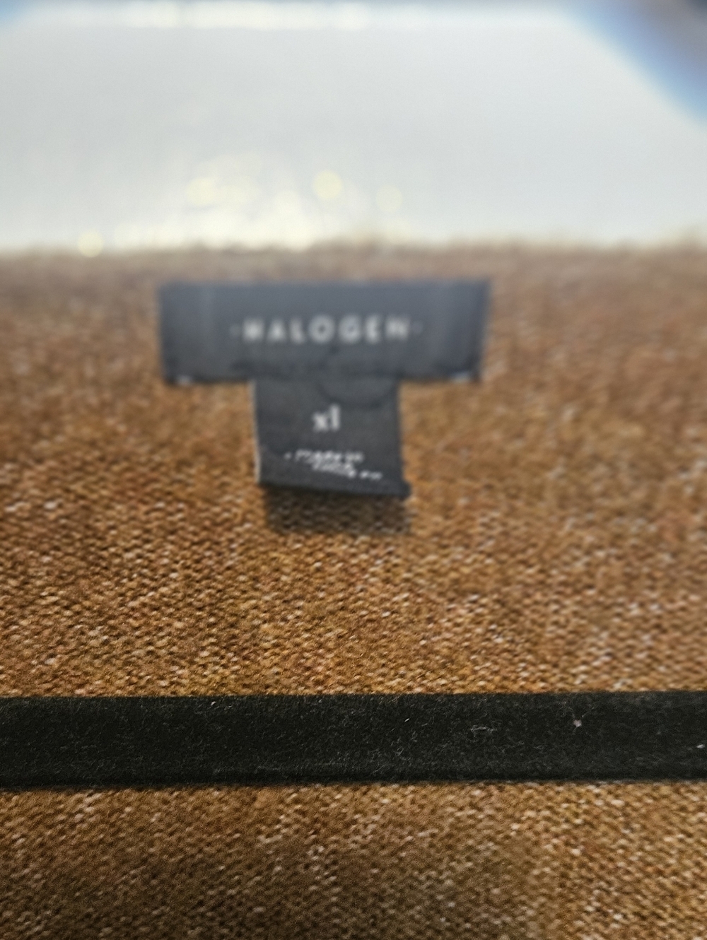 Halogen V-Neck Cozy Brown Sweater - Picture 2 of 8